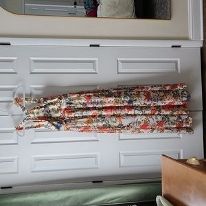 Lulus Lilja Cream Floral Print Maxi Dress